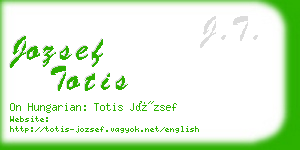 jozsef totis business card